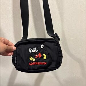 lululemon Athletica Black Everywhere Belt Bag Disney Colab special Edition
